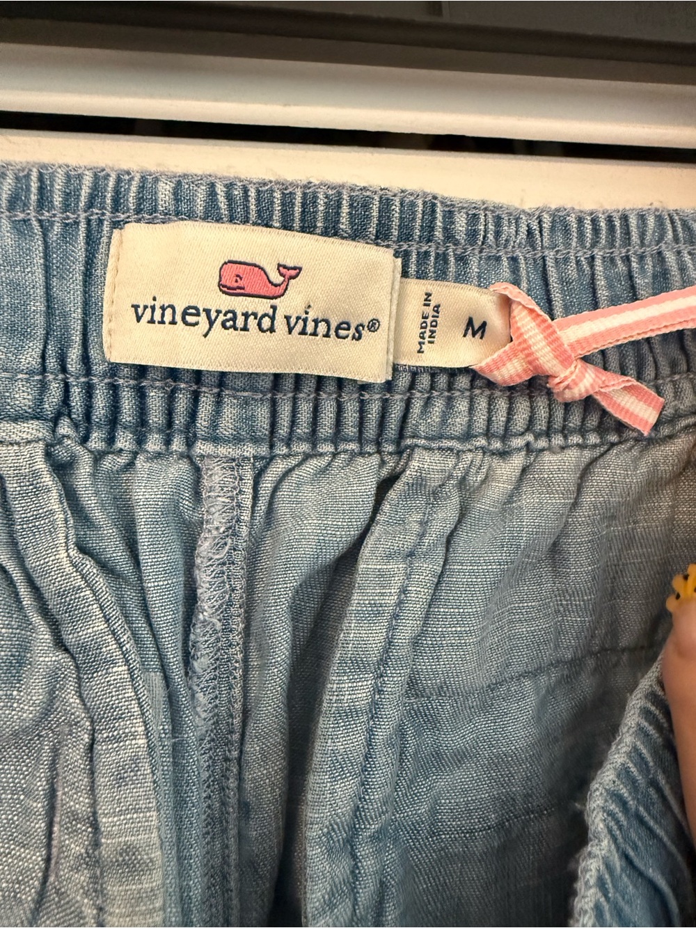 NWT Vineyard Vines Light Blue Chambray Drawstring Shorts Size M - Picture 2 of 5